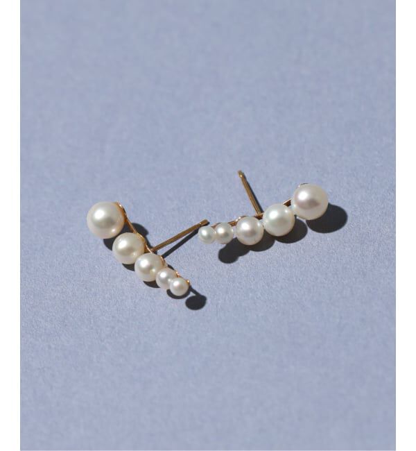 Lilas by Spick&Span「《WEB限定》5ピースグラデーションパールピアス K10（両耳）」|ピアス|