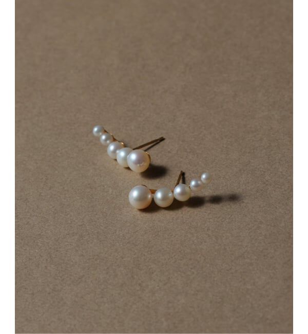 Lilas by Spick&Span「《WEB限定》5ピースグラデーションパールピアス K10（両耳）」|ピアス|