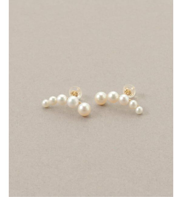 Lilas by Spick&Span「《WEB限定》5ピースグラデーションパールピアス K10（両耳）」|ピアス|