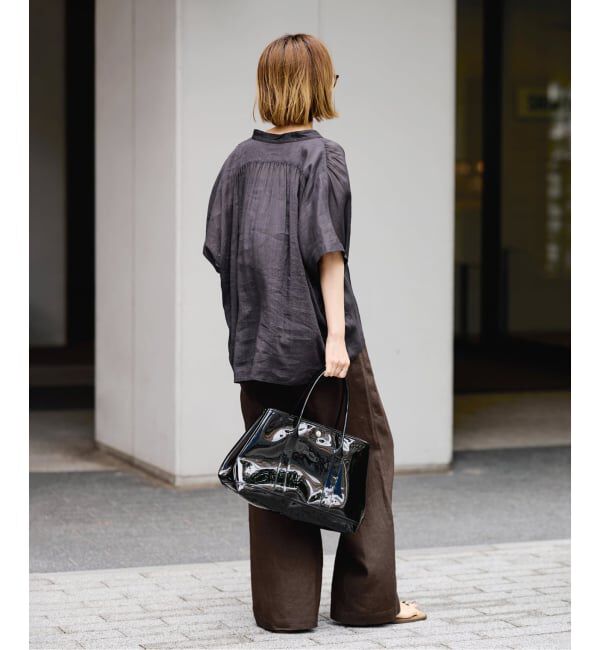 FRAMeWORK「LINEN EASY パンツ」|スラックス|