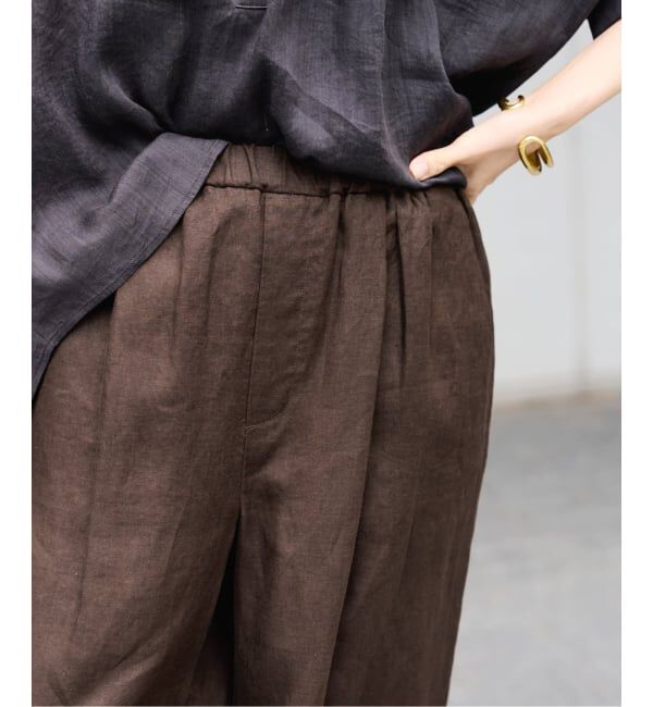 FRAMeWORK「LINEN EASY パンツ」|スラックス|