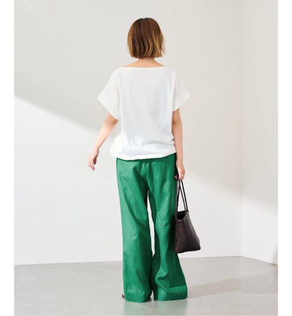 FRAMeWORK「LINEN EASY パンツ」|スラックス|