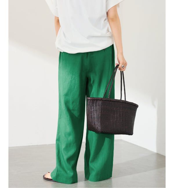 FRAMeWORK「LINEN EASY パンツ」|スラックス|