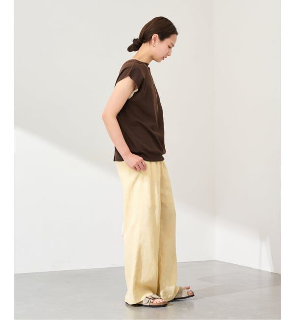 FRAMeWORK「LINEN EASY パンツ」|スラックス|