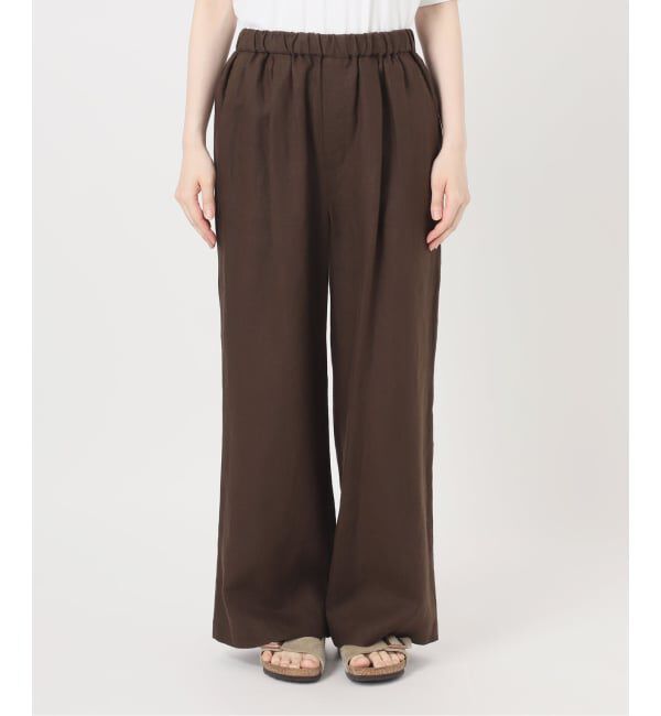 FRAMeWORK「LINEN EASY パンツ」|スラックス|
