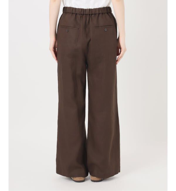 FRAMeWORK「LINEN EASY パンツ」|スラックス|