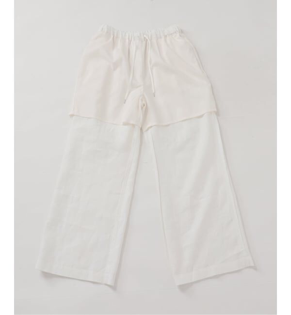 FRAMeWORK「LINEN EASY パンツ」|スラックス|