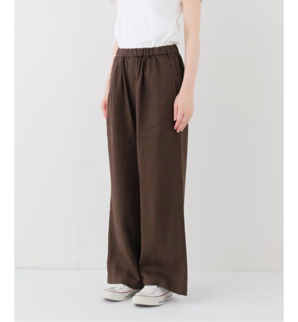 FRAMeWORK「LINEN EASY パンツ」|スラックス|