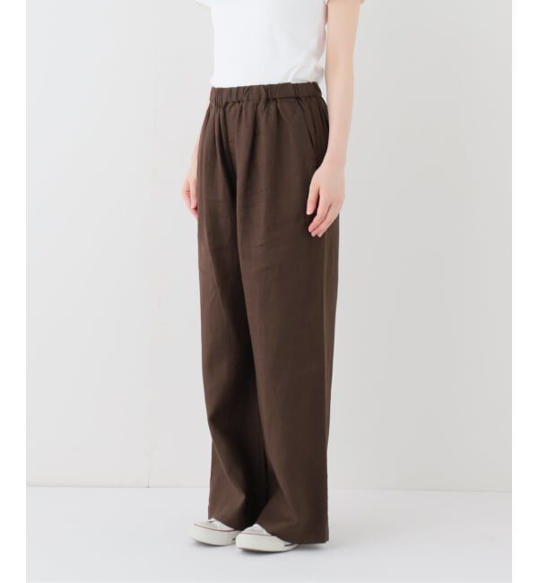 FRAMeWORK「LINEN EASY パンツ」|スラックス|
