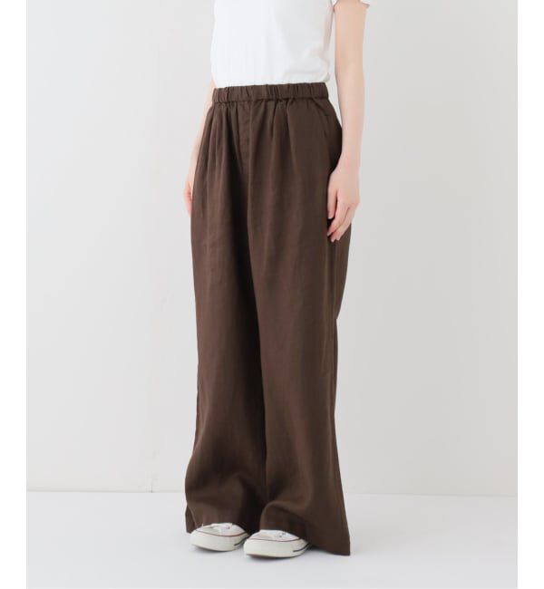 FRAMeWORK「LINEN EASY パンツ」|スラックス|