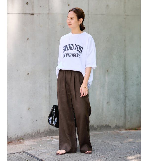FRAMeWORK「LINEN EASY パンツ」|スラックス|
