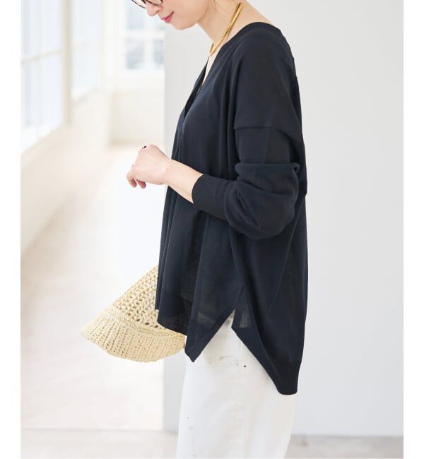Spick and Span「《一部WEB限定 / 追加》ICE FINE Vネックカーディガン」|カーディガン|