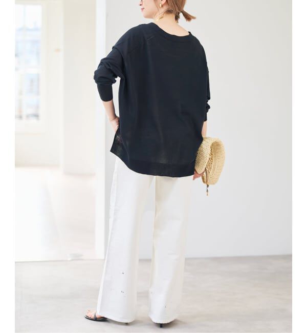 Spick and Span「《一部WEB限定 / 追加》ICE FINE Vネックカーディガン」|カーディガン|