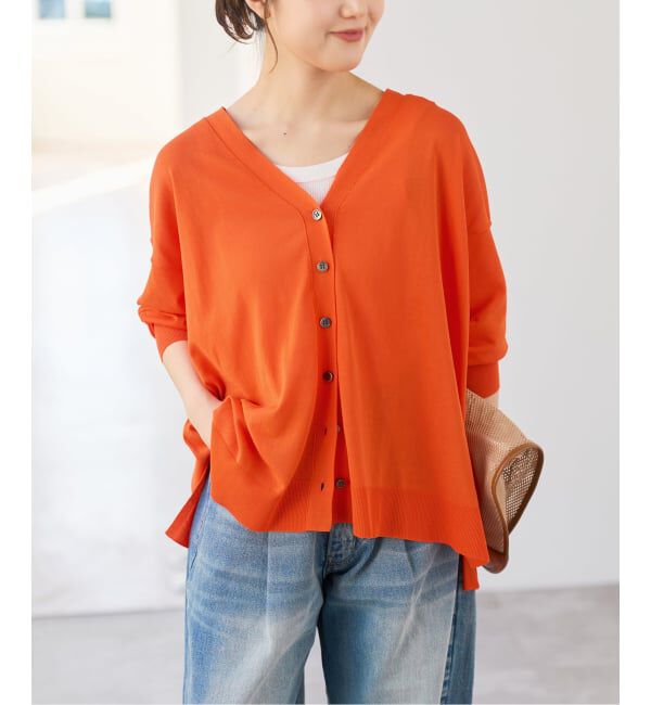 Spick and Span「《一部WEB限定 / 追加》ICE FINE Vネックカーディガン」|カーディガン|