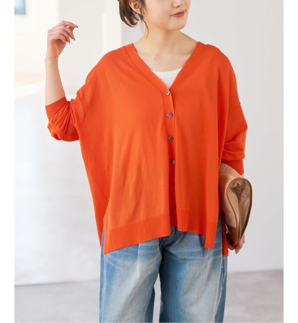 Spick and Span「《一部WEB限定 / 追加》ICE FINE Vネックカーディガン」|カーディガン|