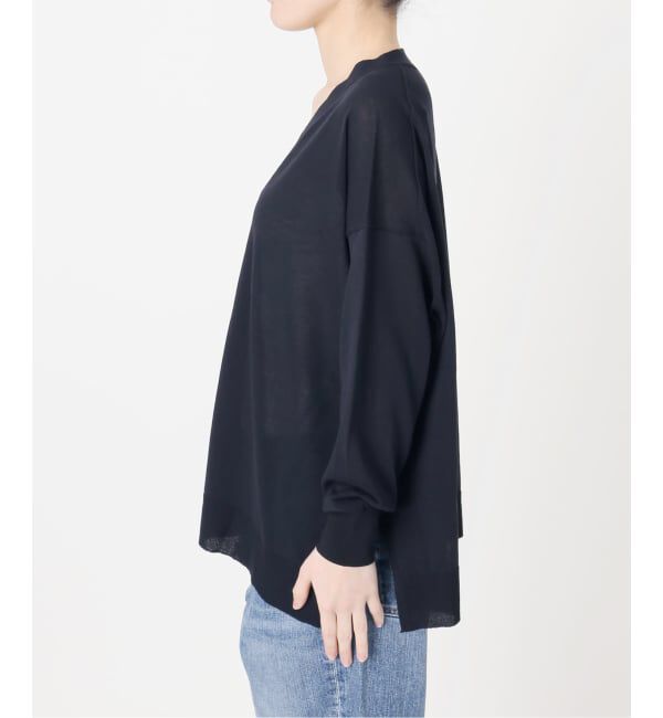 Spick and Span「《一部WEB限定 / 追加》ICE FINE Vネックカーディガン」|カーディガン|