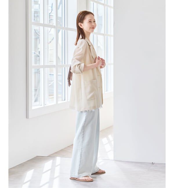 U by SPICK&SPAN「《追加2》シアーオーバージャケット」|テーラードジャケット|