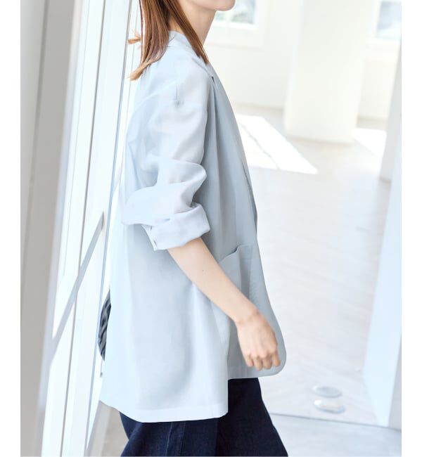 U by SPICK&SPAN「《追加2》シアーオーバージャケット」|テーラードジャケット|