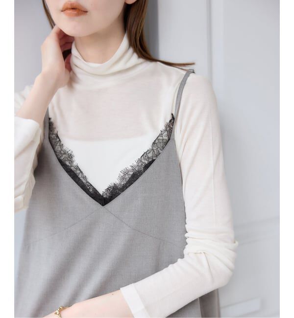 U by SPICK&SPAN「リバーシブルレースキャミソール」|キャミソール|