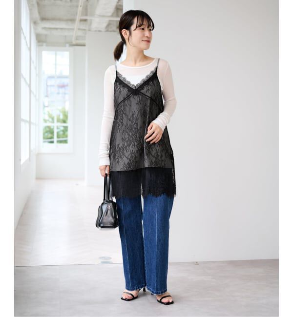 U by SPICK&SPAN「リバーシブルレースキャミソール」|キャミソール|