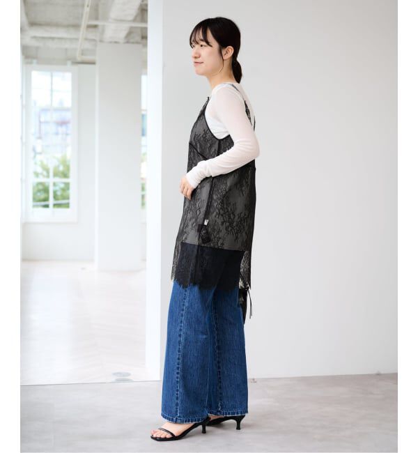 U by SPICK&SPAN「リバーシブルレースキャミソール」|キャミソール|