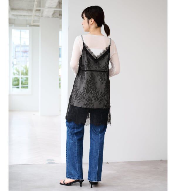 U by SPICK&SPAN「リバーシブルレースキャミソール」|キャミソール|