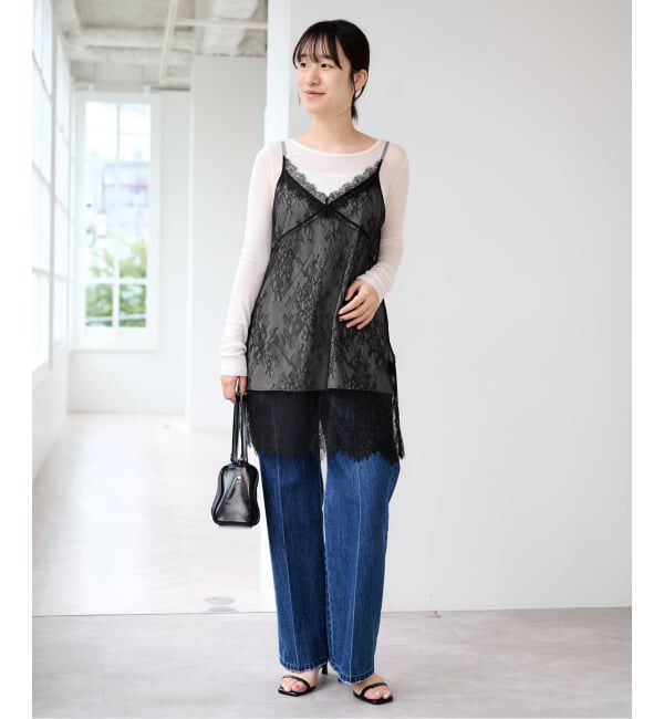 U by SPICK&SPAN「リバーシブルレースキャミソール」|キャミソール|