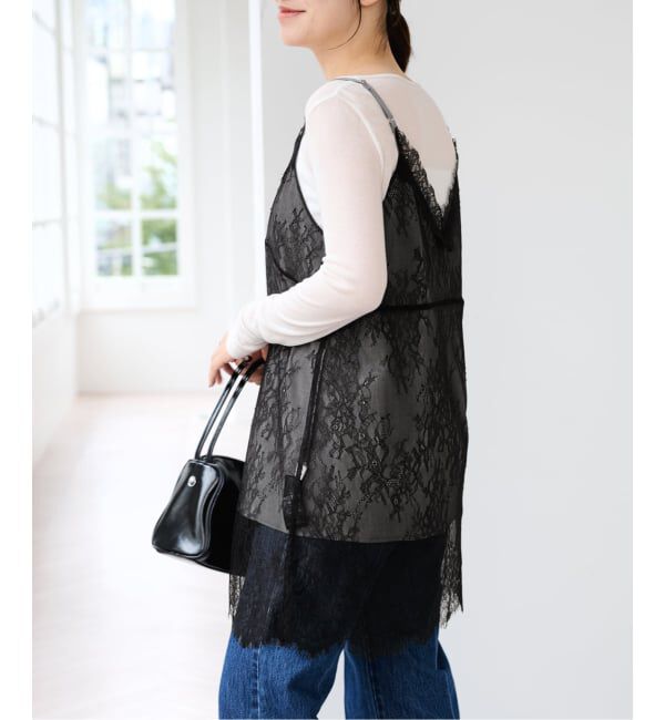U by SPICK&SPAN「リバーシブルレースキャミソール」|キャミソール|