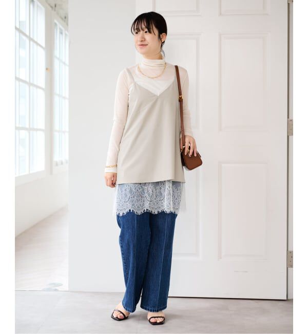 U by SPICK&SPAN「リバーシブルレースキャミソール」|キャミソール|