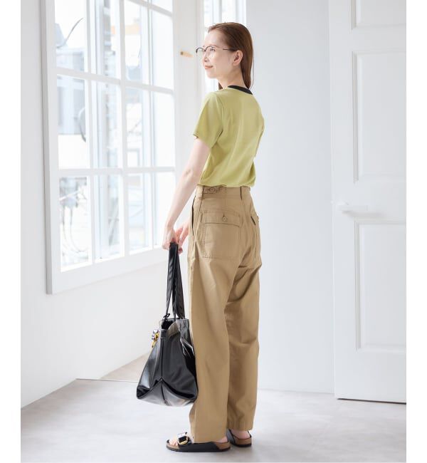 U by SPICK&SPAN「《接触冷感》フライスUネックハーフスリーブT」|Tシャツ・カットソー|