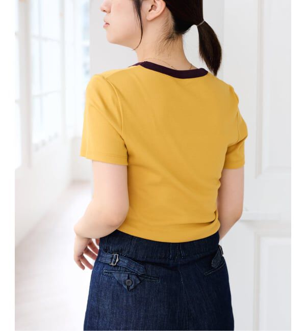 U by SPICK&SPAN「《接触冷感》フライスUネックハーフスリーブT」|Tシャツ・カットソー|