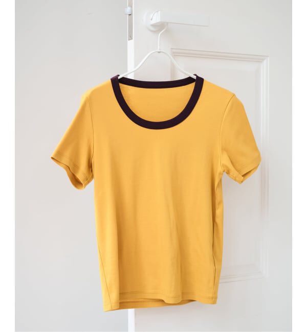 U by SPICK&SPAN「《接触冷感》フライスUネックハーフスリーブT」|Tシャツ・カットソー|