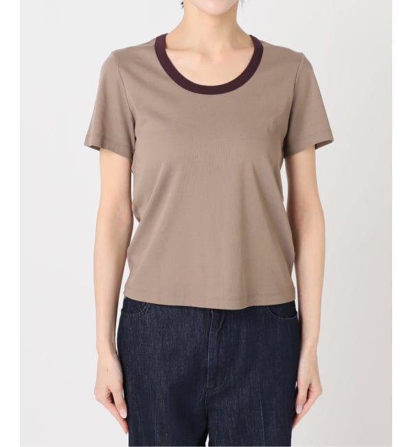 U by SPICK&SPAN「《接触冷感》フライスUネックハーフスリーブT」|Tシャツ・カットソー|