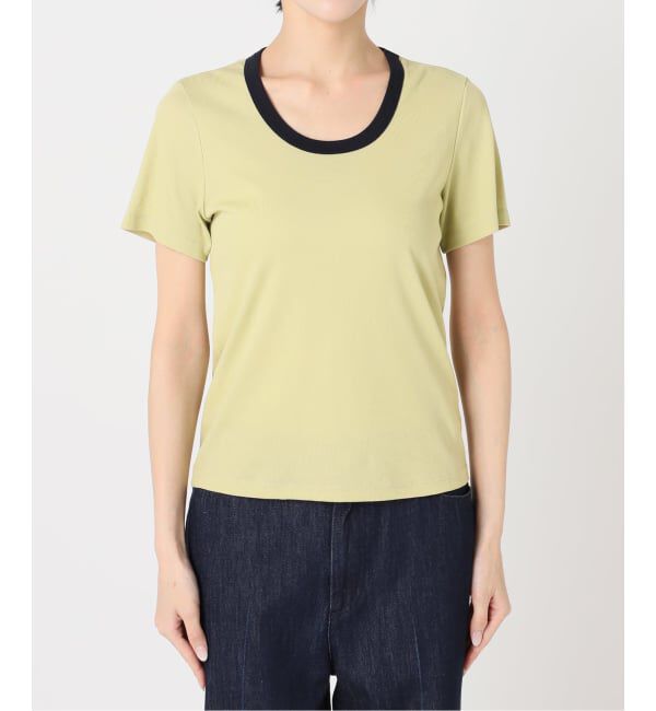 U by SPICK&SPAN「《接触冷感》フライスUネックハーフスリーブT」|Tシャツ・カットソー|