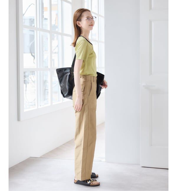 U by SPICK&SPAN「《接触冷感》フライスUネックハーフスリーブT」|Tシャツ・カットソー|