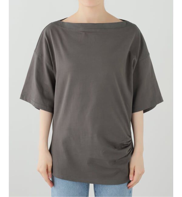 FRAMeWORK「DRAPE T-SHIRT」|Tシャツ・カットソー|グレー