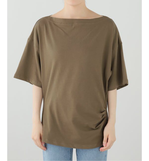 FRAMeWORK「DRAPE T-SHIRT」|Tシャツ・カットソー|ブラウン