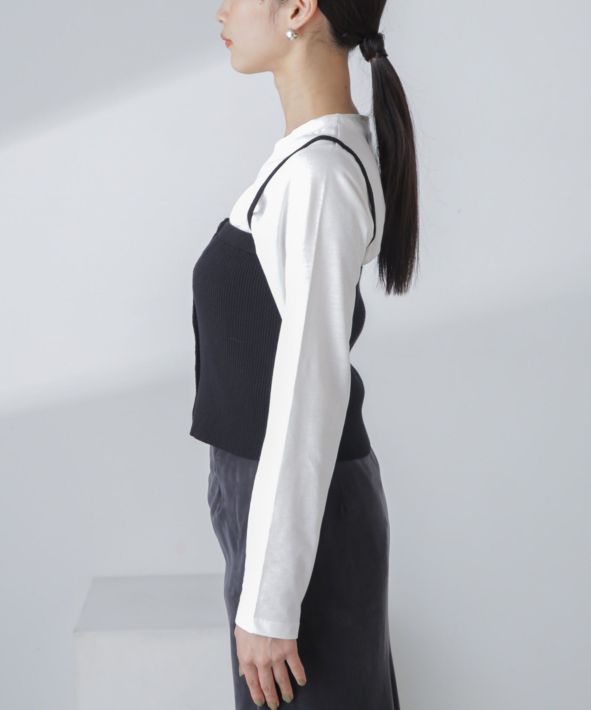 nano･universe「3WAYニットビスチェセットTee」|Tシャツ・カットソー|