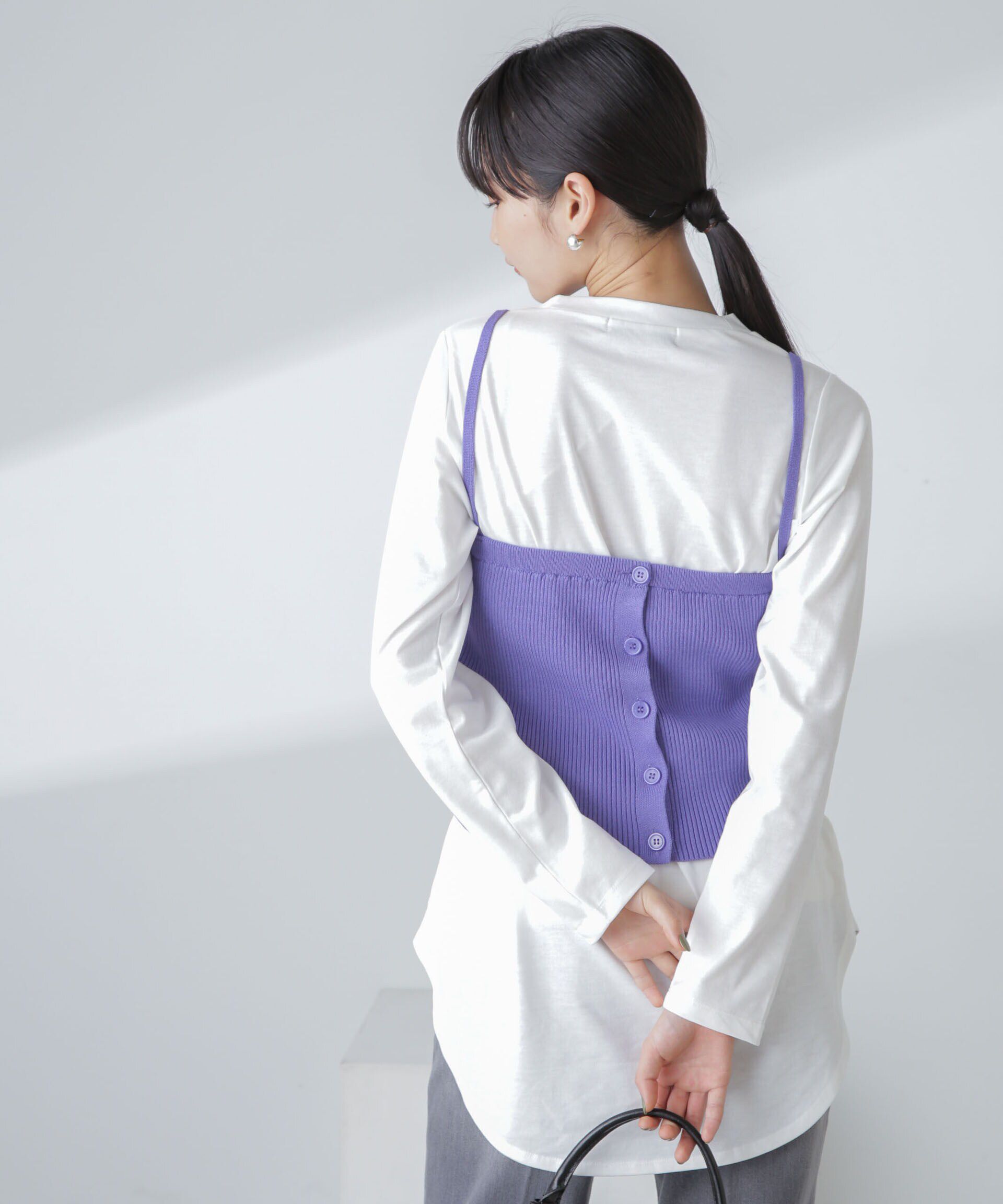 nano･universe「3WAYニットビスチェセットTee」|Tシャツ・カットソー|