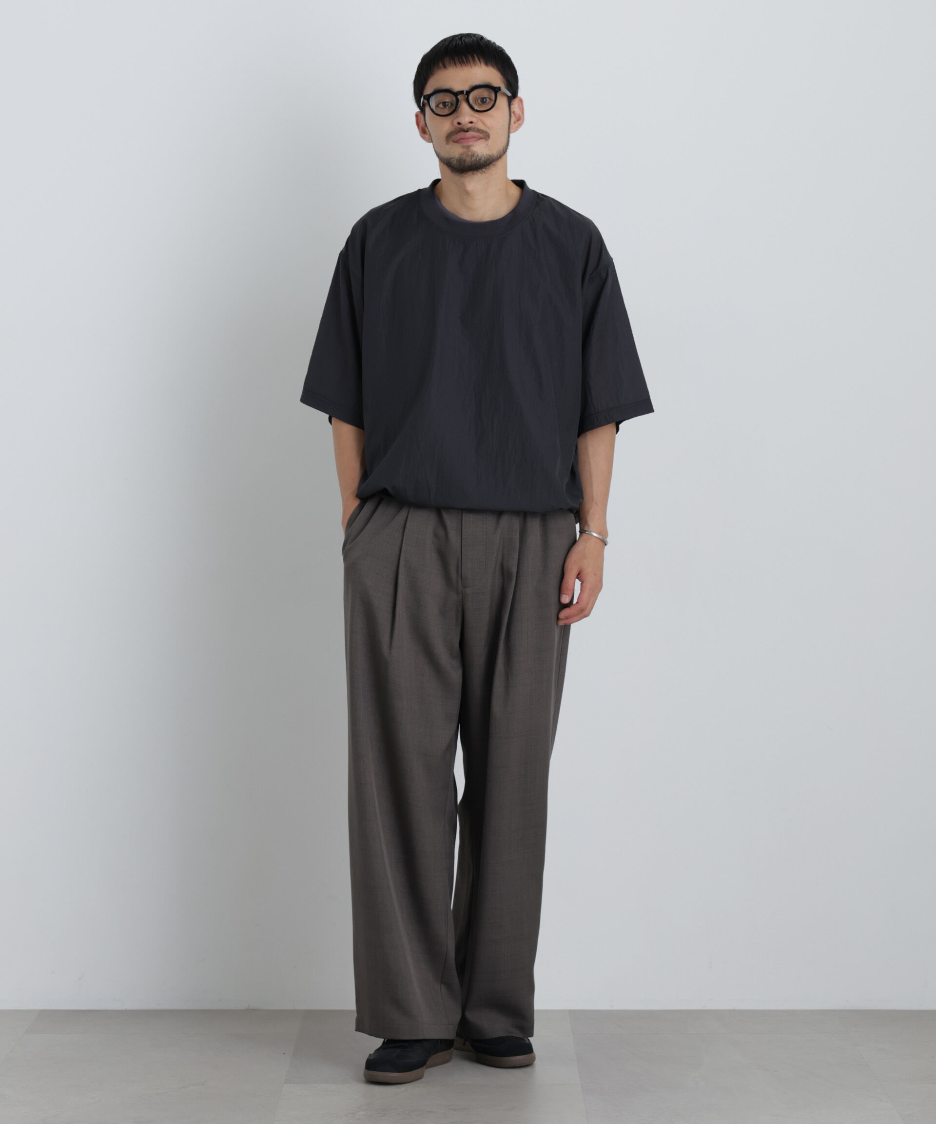 nano･universe「HRAFTeX(R)プルーオーバー 半袖」|Tシャツ・カットソー|