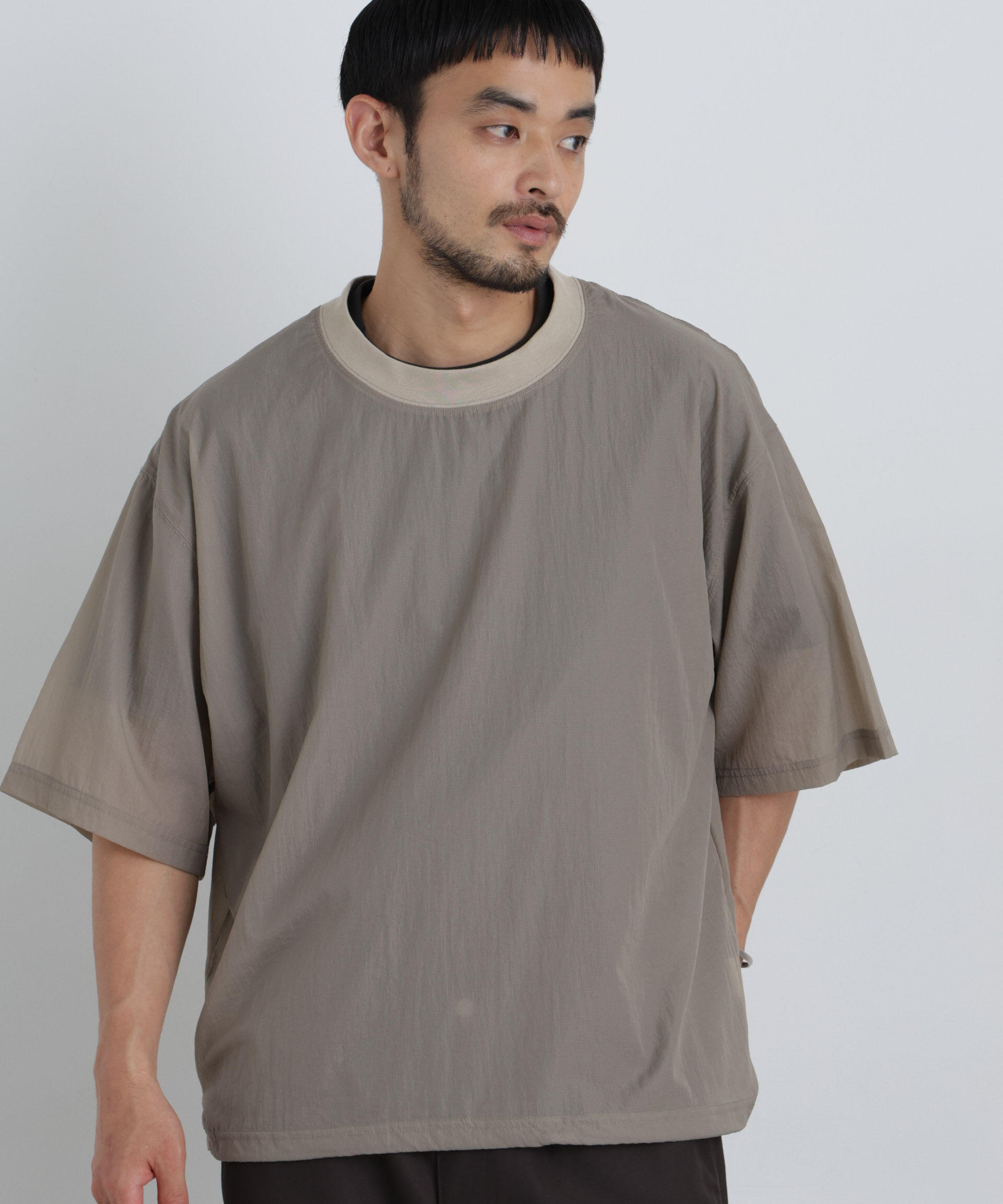 nano･universe「HRAFTeX(R)プルーオーバー 半袖」|Tシャツ・カットソー|