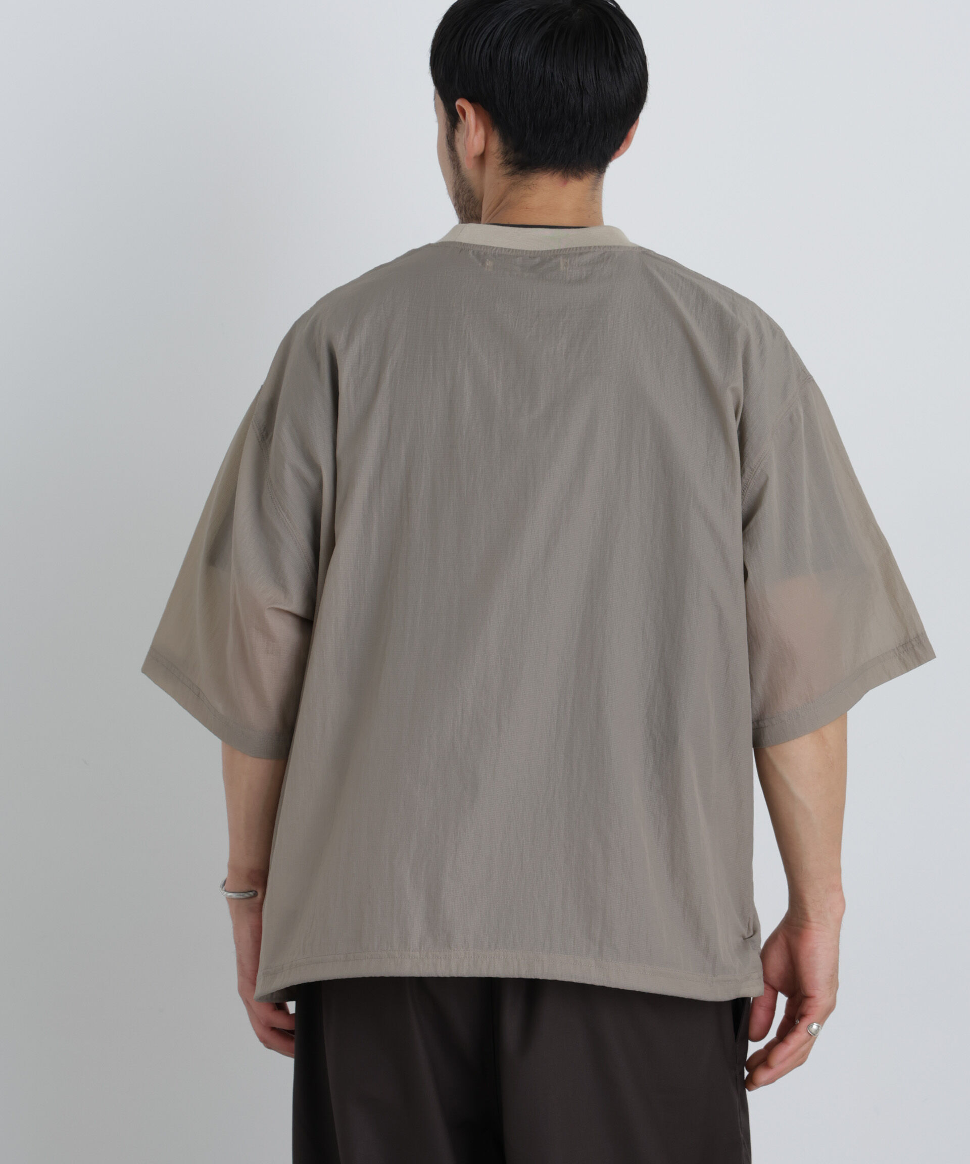 nano･universe「HRAFTeX(R)プルーオーバー 半袖」|Tシャツ・カットソー|