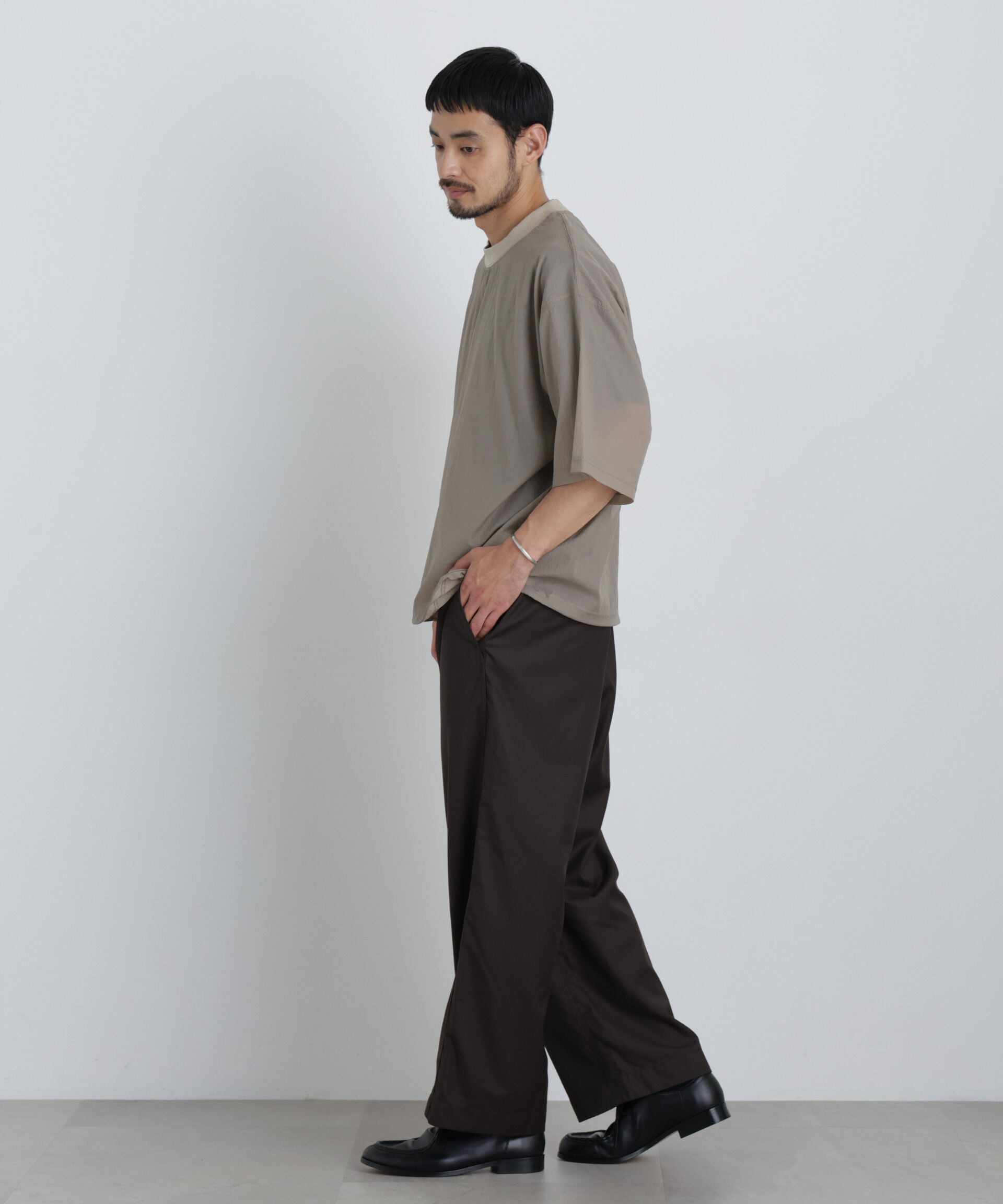nano･universe「HRAFTeX(R)プルーオーバー 半袖」|Tシャツ・カットソー|