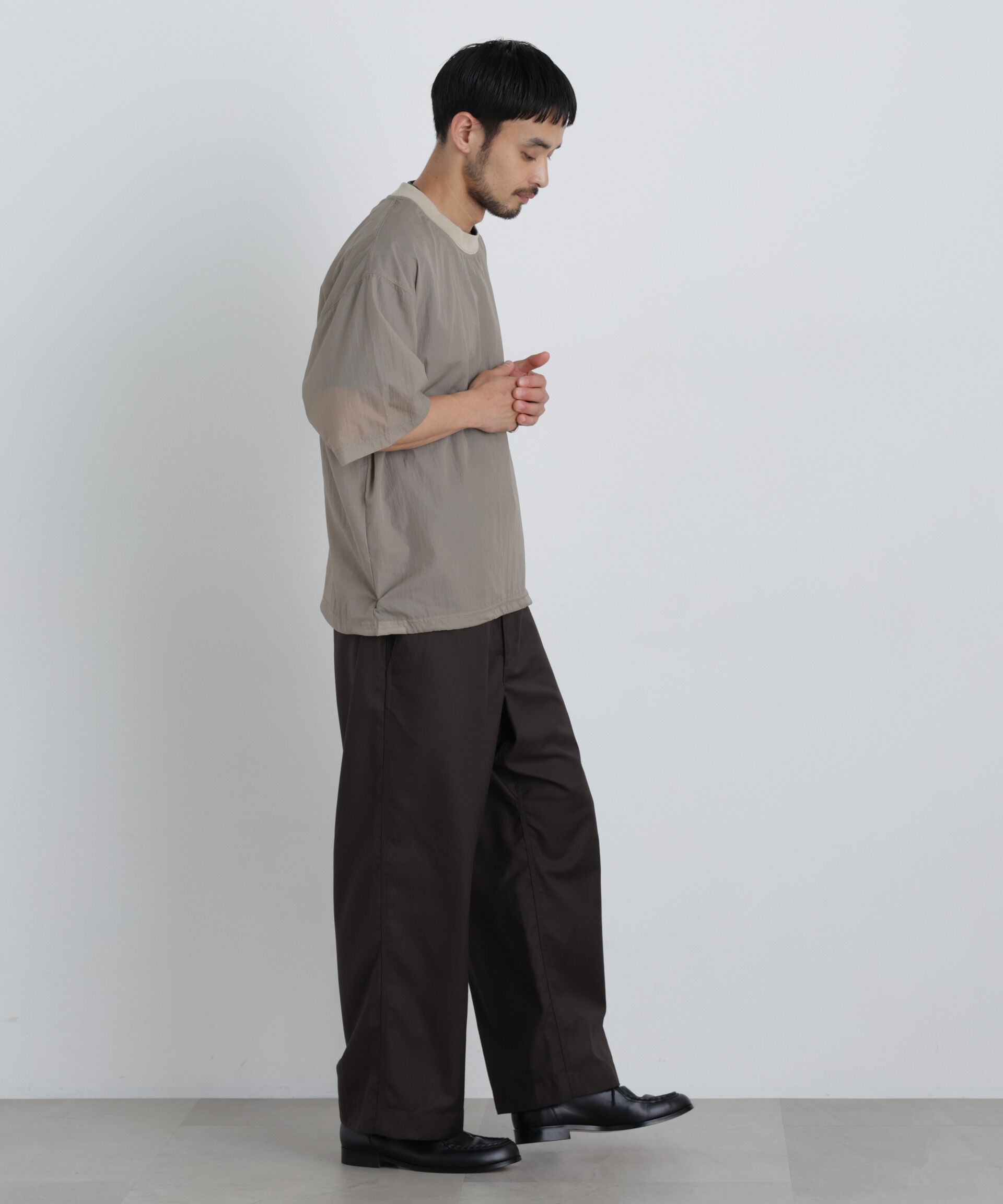 nano･universe「HRAFTeX(R)プルーオーバー 半袖」|Tシャツ・カットソー|