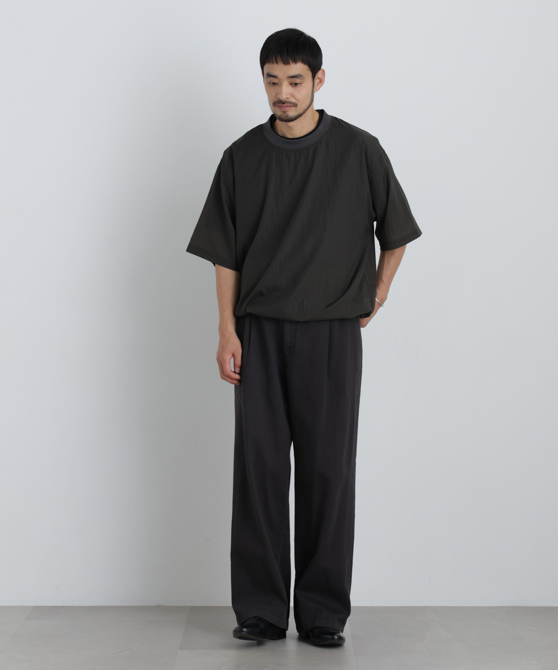 nano･universe「HRAFTeX(R)プルーオーバー 半袖」|Tシャツ・カットソー|