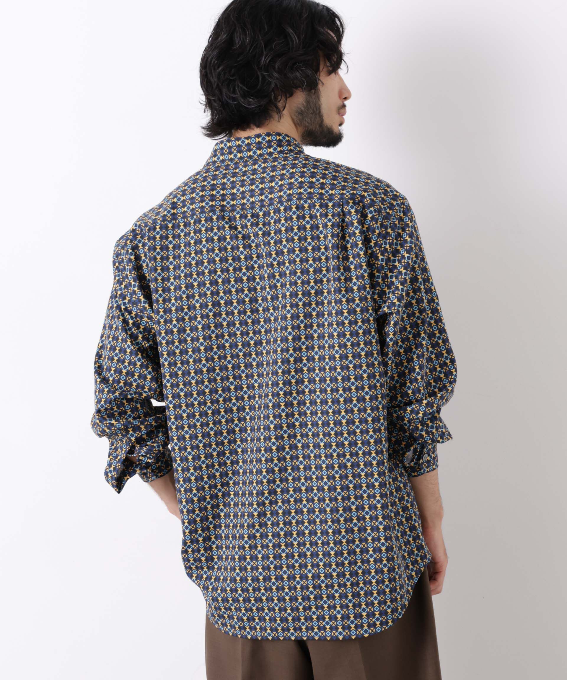 NANO universe「EDITORIAL PRINT レギュラーカラーシャツ」|シャツ・ブラウス|