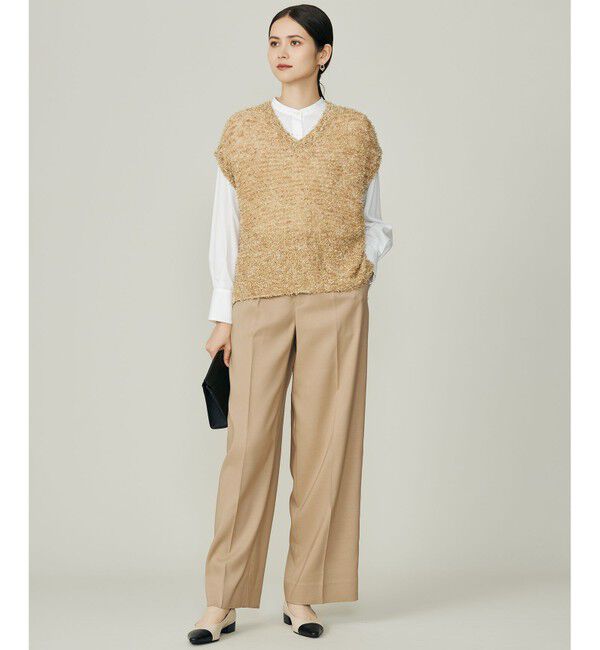 自由区「【カタログ掲載】ウールライクストレッチワイド パンツ」|その他|