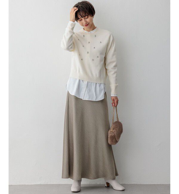 23区「【洗える】CANCLINI バンドカラー シャツ」|シャツ・ブラウス|