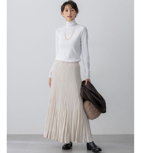 23区「【SLOW/一部店舗限定】シアーフライス タートルネック カットソー」|Tシャツ・カットソー|