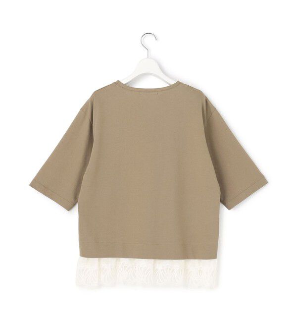 23区「レースヘムレイヤード コンビ カットソー」|Tシャツ・カットソー|